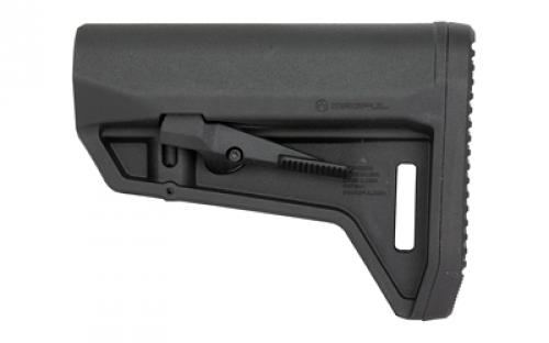 Magpul Industries MOE SL-M Carbine Stock, Fits Mil-Spec Buffer Tubes, Matte Finish, Black MAG1242-BLK
