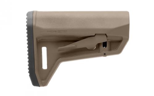 Magpul Industries MOE SL-M Carbine Stock, Fits Mil-Spec Buffer Tubes, Matte Finish, Flat Dark Earth MAG1242-FDE