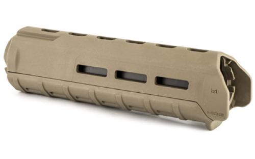Magpul Industries MOE M-LOK Handguard, Fits AR-15, Mid Length, Polymer Construction, Features M-LOK Slots, Flat Dark Earth MAG426-FDE