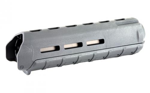 Magpul Industries MOE M-LOK Handguard, Fits AR-15, Mid Length, Polymer Construction, Features M-LOK Slots, Gray MAG426-GRY