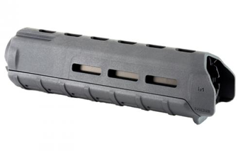 Magpul Industries MOE M-LOK Handguard, Fits AR-15, Mid Length, Polymer Construction, Features M-LOK Slots, Gray MAG426-GRY