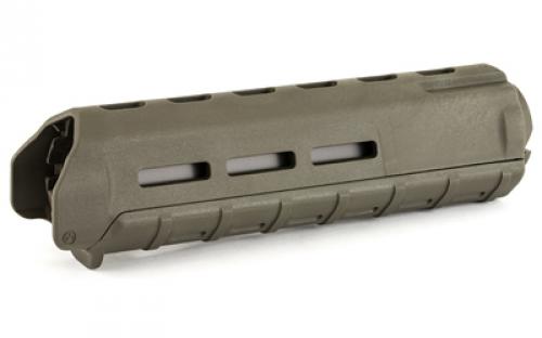 Magpul Industries MOE M-LOK Handguard, Fits AR-15, Mid Length, Polymer Construction, Features M-LOK Slots, Olive Drab Green MAG426-ODG