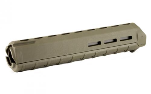 Magpul Industries MOE M-LOK Handguard, Fits AR-15, Rifle Length, Polymer Construction, Features M-LOK Slots, OD Green MAG427-ODG