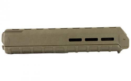 Magpul Industries MOE M-LOK Handguard, Fits AR-15, Rifle Length, Polymer Construction, Features M-LOK Slots, OD Green MAG427-ODG