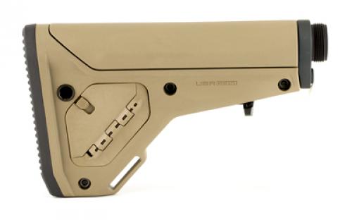 Magpul Industries UBR Gen 2, Utility/Battle Rifle Adjustable Carbine Stock, Buffer Tube Included, Fits AR15/M4/AR10/SR25, Flat Dark Earth MAG482-FDE