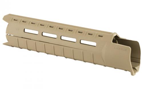 Magpul Industries MOE Slim Line Handguard, Fits AR-15, Mid Length, Polymer Construction, Features M-LOK Slots, Flat Dark Earth MAG551-FDE