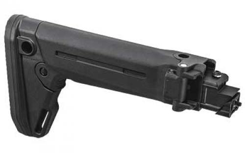 Magpul Industries Zhukov-S Stock, Fits AK Rifles Except Yugo Pattern AKs or Norinco Type 56s/MAK90 Rifles, 5-Position Length of Pull, Rubber Butt Pad, Black MAG585-BLK