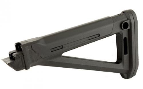 Magpul Industries MOE AK Stock, Fits AK Variants Except Yugo Pattern or Norinco Type 56S/MAK90 Rifles, Internal Storage Compartment, Rubber Butt-Pad, Rear Sling Mounts, Black MAG616-BLK