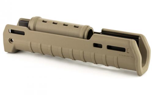 Magpul Industries Zhukov-U Handguard, Fits AK Variants Except Yugo Pattern Rifles or RPK Style Receivers, Polymer Construction, 1.5" Shorter In Length Than The Standard Zhukov Handguard, Integrated Heat Shield, M-LOK Mounting Capabilities, Flat Dark Earth MAG680-FDE