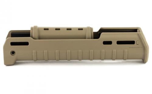 Magpul Industries Zhukov-U Handguard, Fits AK Variants Except Yugo Pattern Rifles or RPK Style Receivers, Polymer Construction, 1.5" Shorter In Length Than The Standard Zhukov Handguard, Integrated Heat Shield, M-LOK Mounting Capabilities, Flat Dark Earth MAG680-FDE