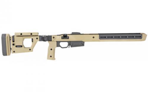 Magpul Industries Pro 700 Chassis, Fits Remington 700 Short Action, Fits Most AICS Pattern Magazines, Billet Aluminum/ Magpul Polymer Material, Fully Adjustable/Ambidextrous, Push Button Folding Stock, Flat Dark Earth MAG802-FDE