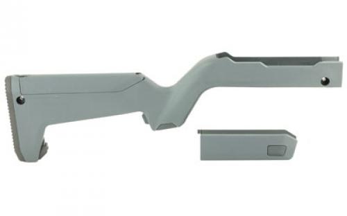 Magpul Industries X-22 Backpacker Stock, Fits All Ruger 10/22 Takedowns, Including 10/22 Takedowns With Tactical Solutions SB-X Barrels, MOE SL Non-Slip Rubber Butt Pad, Storage Compartment Fits 3-10Rd Magazines, Gray MAG808-GRY