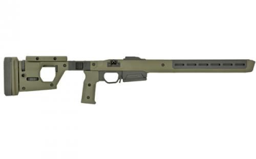 Magpul Industries Pro 700 Fixed Chassis, Fits Remington 700 Short Action, Fits Most Short Action AICS Pattern Magazines, Ambidextrous, Billet Aluminum/Magpul Polymer Material, Olive Drab Green MAG997-ODG
