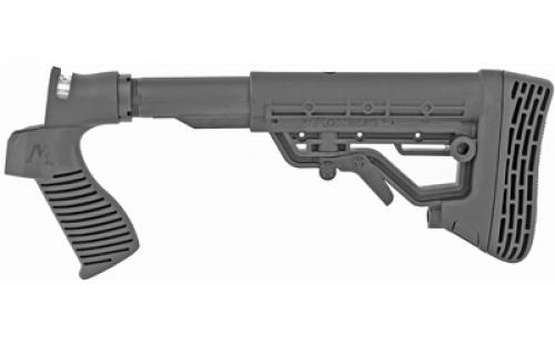 Mossberg Stock, Synthetic, Blk, 6-Pos Adjustable Stock, Flex Series 95219