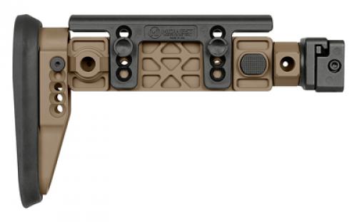 Midwest Industries Alpha Side Folding Stock, Fits AK47 and Other Firearms with 1913 Picatinny Stock Adapter, Matte Finish, Flat Dark Earth MI-AK-ALPHA-FS-FDE