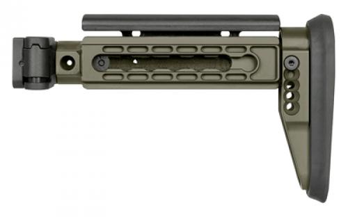 Midwest Industries Alpha Side Folding Stock, Fits AK47 and Other Firearms with 1913 Picatinny Stock Adapter, Matte Finish, Olive Drab Green MI-AK-ALPHA-FS-ODG