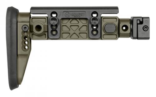 Midwest Industries Alpha Side Folding Stock, Fits AK47 and Other Firearms with 1913 Picatinny Stock Adapter, Matte Finish, Olive Drab Green MI-AK-ALPHA-FS-ODG