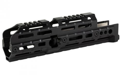 Midwest Industries Alpha AK47 Handguard, Fits Most Standard AKM Pattern AK47/74 with Stamped Recievers, MLOK Compatible, 10 Variant, Black MI-AK-ALPHA10.0
