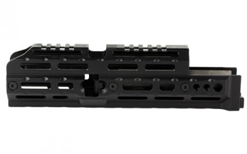 Midwest Industries Alpha AK47 Handguard, Fits Most Standard AKM Pattern AK47/74 with Stamped Recievers, MLOK Compatible, 10" Variant, Black MI-AK-ALPHA10.0