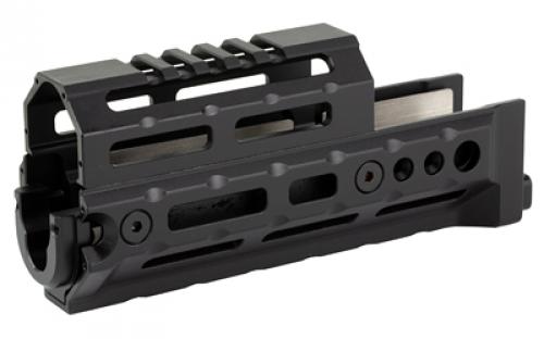 Midwest Industries Alpha AK47 Handguard, Fits Most Standard AKM Pattern AK47/74 with Stamped Recievers, MLOK Compatible, 6 Variant, Black MI-AK-ALPHA6
