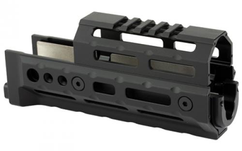 Midwest Industries Alpha AK47 Handguard, Fits Most Standard AKM Pattern AK47/74 with Stamped Recievers, MLOK Compatible, 6" Variant, Black MI-AK-ALPHA6
