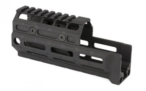 Midwest Industries Gen2 AK47/74 Universal Handguard, M-LOK, Compatible, Rail Topcover, Black MI-AKG2-UM