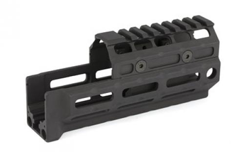 Midwest Industries Gen2 AK47/74 Universal Handguard, M-LOK, Compatible, Rail Topcover, Black MI-AKG2-UM