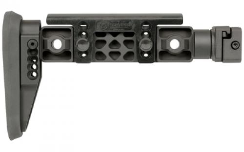 Midwest Industries Alpha Fixed Beam Stock, Fits AK47 and Other Firearms that Include a 1913 Stock Adapter, Anodized Finish, Black MI-ALPHA-FBS