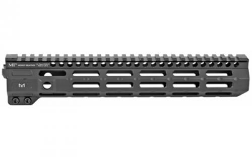 Midwest Industries Combat Rail, Handguard, 11.5 " Length, M-LOK, Includes 5-Slot Polymer Rail Section, Barrel Nut and Wrench, Fits AR-15, Black Anodized Finish MI-CRM11.5