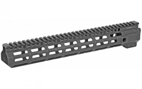 Midwest Industries Combat Rail, Handguard, 13.375 Length, M-LOK, Includes 5-Slot Polymer Rail Section, Barrel Nut and Wrench, Fits AR-15, Black Anodized Finish MI-CRM13.375