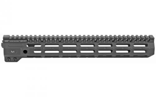 Midwest Industries Combat Rail, Handguard, 13.375" Length, M-LOK, Includes 5-Slot Polymer Rail Section, Barrel Nut and Wrench, Fits AR-15, Black Anodized Finish MI-CRM13.375