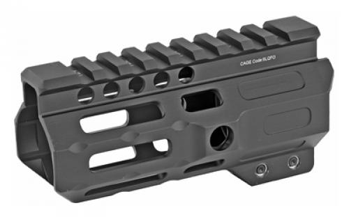 Midwest Industries Combat Rail, Handguard, 4.5 Length, M-LOK, Includes 5-Slot Polymer Rail Section, Barrel Nut and Wrench, Fits AR-15, Black Anodized Finish MI-CRM4.5