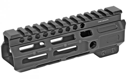 Midwest Industries Combat Rail, Handguard, 6 Length, M-LOK, Includes 5-Slot Polymer Rail Section, Barrel Nut and Wrench, Fits AR-15, Black Anodized Finish MI-CRM6