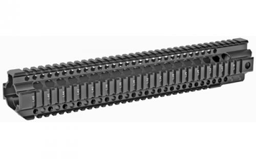 Midwest Industries Combat Rail T-Series, Free Float Handguard, 14 Length, Quad Rail, Includes Barrel Nut and Wrench, Fits AR-15, Black Anodized Finish MI-CRT14