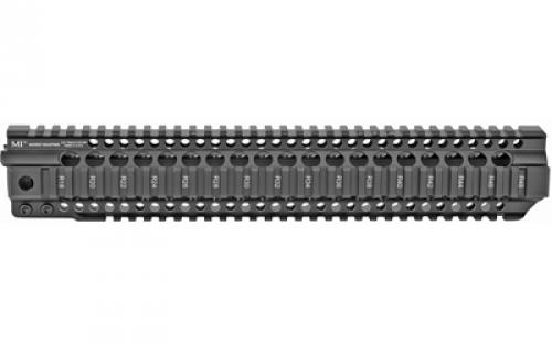 Midwest Industries Combat Rail T-Series, Free Float Handguard, 14" Length, Quad Rail, Includes Barrel Nut and Wrench, Fits AR-15, Black Anodized Finish MI-CRT14