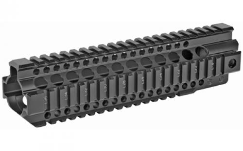Midwest Industries Combat Rail T-Series, Free Float Handguard, 9.25 Length, Quad Rail, Includes Barrel Nut and Wrench, Fits AR-15 Rifles, Black Anodized Finish MI-CRT9.25