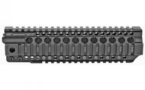 Midwest Industries Combat Rail T-Series, Free Float Handguard, 9.25" Length, Quad Rail, Includes Barrel Nut and Wrench, Fits AR-15 Rifles, Black Anodized Finish MI-CRT9.25