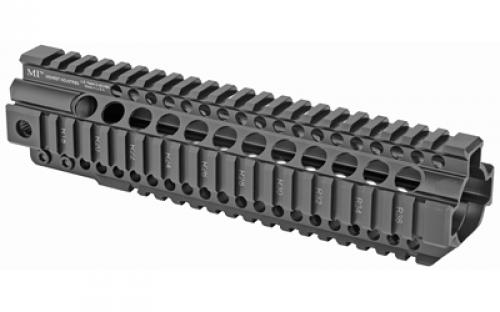Midwest Industries Combat Rail T-Series, Free Float Handguard, 9.25" Length, Quad Rail, Includes Barrel Nut and Wrench, Fits AR-15 Rifles, Black Anodized Finish MI-CRT9.5