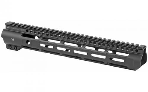 Midwest Industries Slim Line Handguard, 12.625" Length, M-LOK, Aluminum, Fits AR-15 Rifles, Includes 5-Slot Polymer Rail, Black Anodized Finish MI-SLH12.625