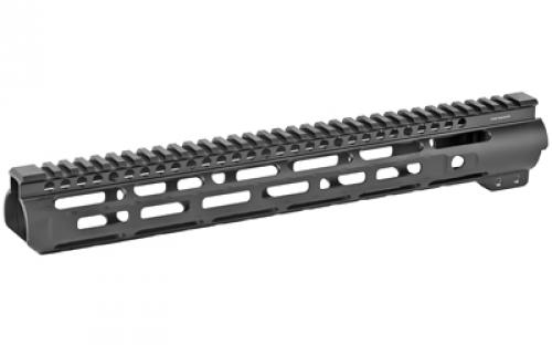 Midwest Industries Slim Line Handguard, 14 Length, M-LOK. Aluminum, Fits AR-15 Rifles, Includes 5-Slot Polymer Rail, Black Anodized Finish MI-SLH14