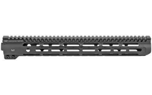 Midwest Industries Slim Line Handguard, 15" Length, M-LOK, Aluminum, Fits AR-15 Rifles, Includes 5-Slot Polymer Rail, Black Anodized Finish MI-SLH15