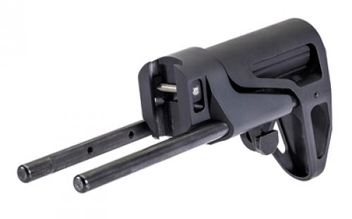 Maxim Defense Industries Picatinny Rail Stock, PDW Style, Anodized Finish, Black, Fits Picatinny MXM-48036