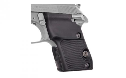 Pearce Grip Grip, Rubber Wrap-Around, Fits Beretta 21A/3032 Including Frames With an Extended Safety, Black PG-ES32