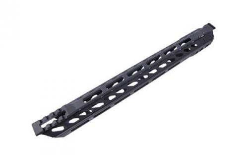 Phase 5 Weapon Systems Lo-Pro Slope Nose Free Float M-LOK Rail, 15", Black Finish, Steel barrel nut and mounting hardware included, Built-in QD Mounts with Internal Stops LPSN15MLOK