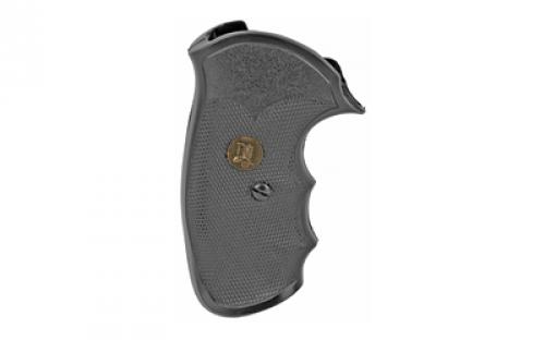 Pachmayr Grip, Fits S&W J-Frame Square Butt with Finger Grooves, Black 03250