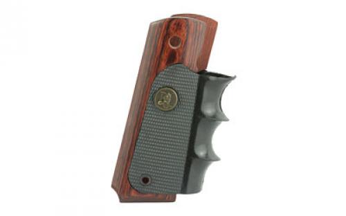 Pachmayr Grip, American Legend, Fits Colt 1911 Wood/Rubber, Black 00423
