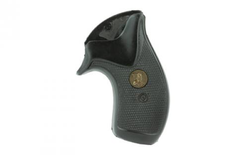 Pachmayr Grip, Compact, Fits S&W J Frame Round Butt Open Backstrap, Black 3254