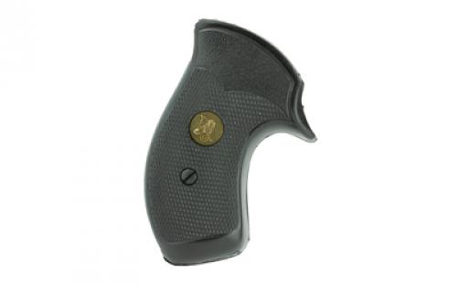 Pachmayr Grip, Compact, Fits S&W J Frame Round Butt Open Backstrap, Black 3254