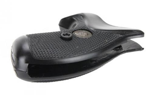 Pachmayr Grip, Compact, Fits S&W J Frame Round Butt Open Backstrap, Black 3254