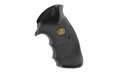Pachmayr Grip, Gripper, Fits S&W K/L Frame Square Butt Open Backstrap, Black 03265